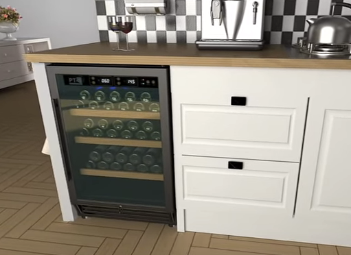 3D animatie wijnklimaatkasten